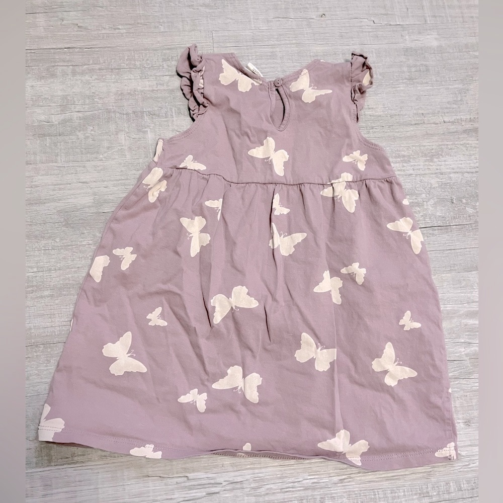 H&M Purple Butterfly Dress/Long Top - Picture 2 of 3
